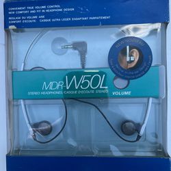  Sony MDR-W50L. RARE Vintage SONY MDR-W50L Wired Headphones Earbuds Brand New (NOS) Hard to Find (HTF