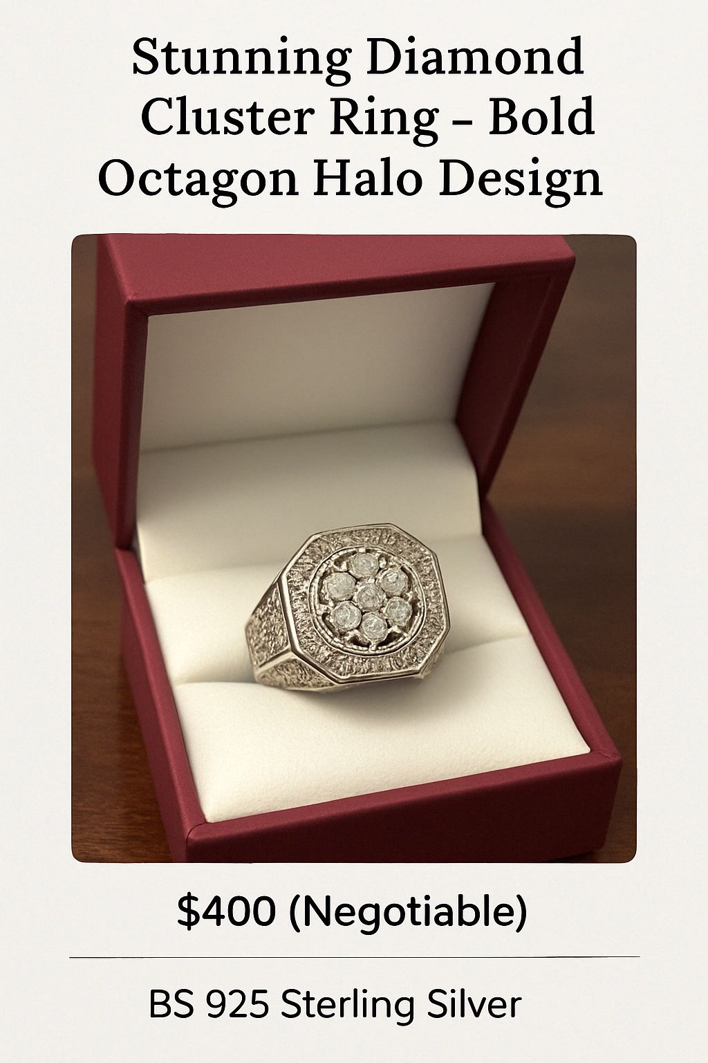 Stunning Cluster Ring 