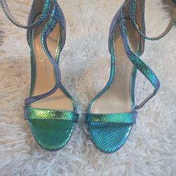 Brand new Jessica Simpson iridescent strappy heels