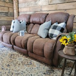 Electric dual recliner sofa