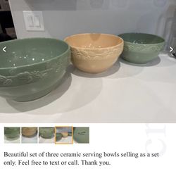 Nice Large Ceramic Serving Bowls. 