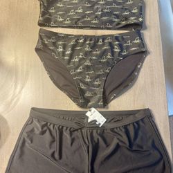 NWT Art Class 3 Piece Swim Suit - Youth Size Xxl 