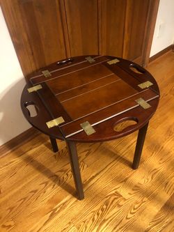 Wood butler table