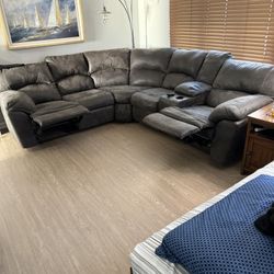 Two Piece Sectional With Two Recliners