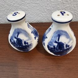 Dutch Pottery Salt and Pepper Shakers