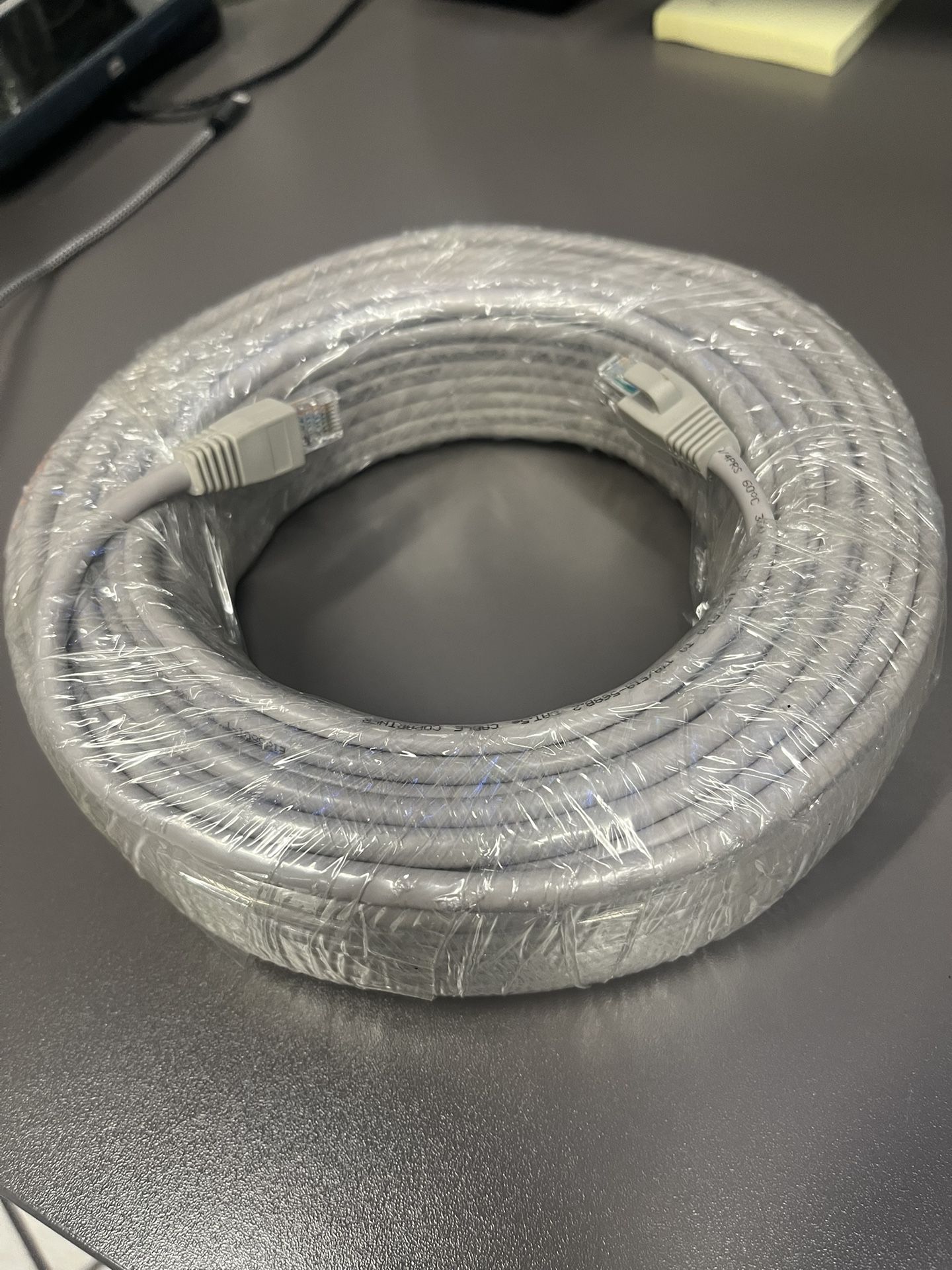 100ft CAT5e/CAT6 Ethernet Cable – High-Speed Internet LAN Network Cord for Modem, Router, Xbox, PlayStation, PC, MacBook, iMac, IP Security Cameras, P