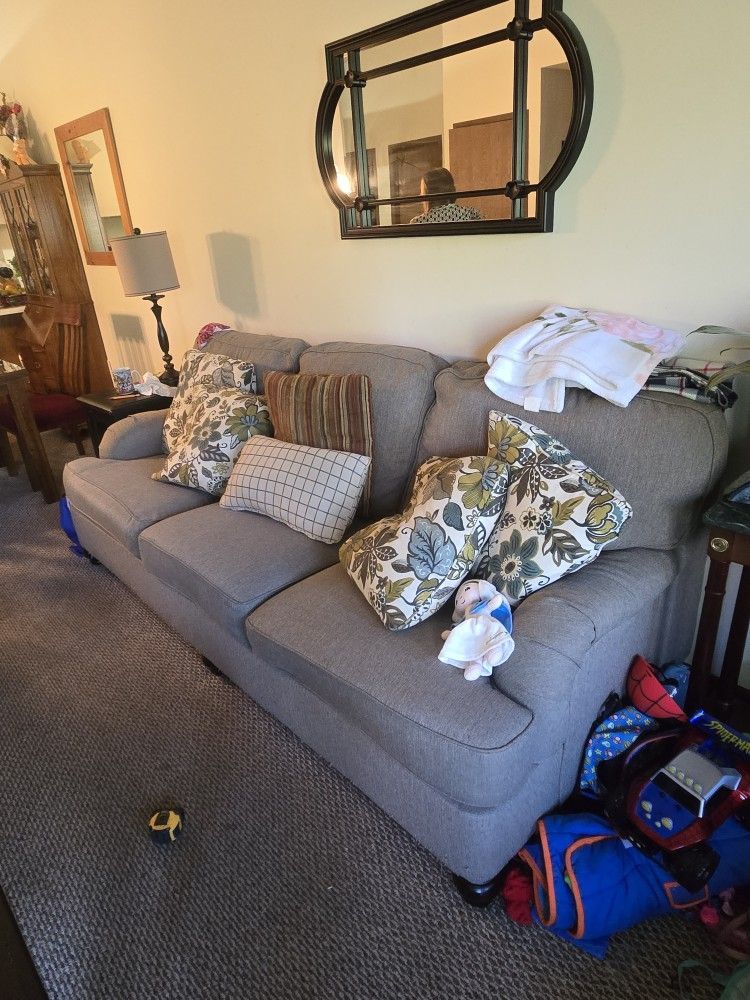 Sofa, Love Seat And Coffee Table