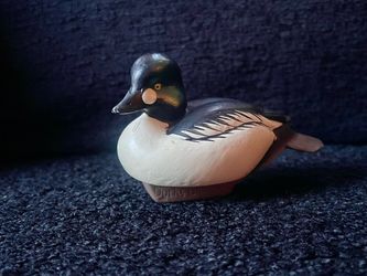 2010 Jett Brunet Ducks Unlimited Miniature Common Goldeneye Duck Decoy Figurine