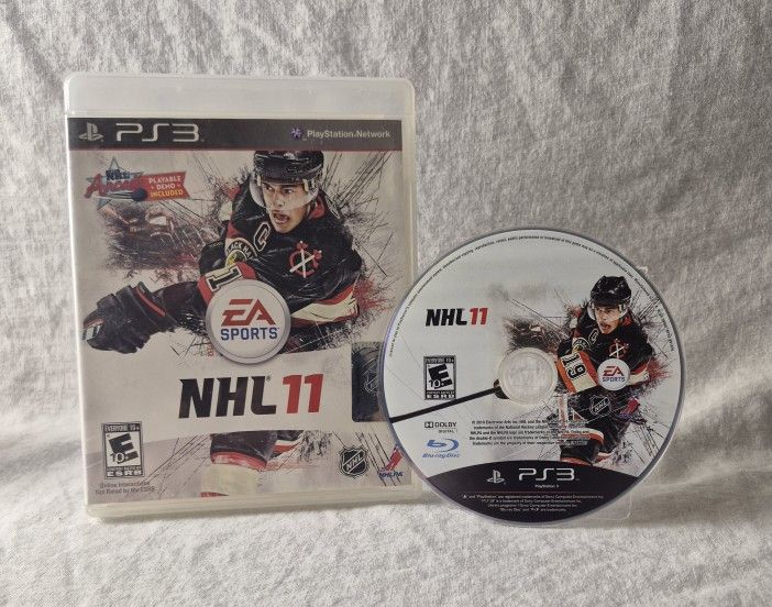 NHL 11 Playstation 3 (EA Sports, 2010) Case And Game Disc