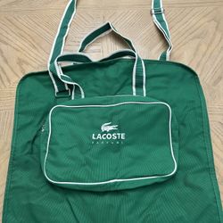 Lacoste Parfums Green Garment Bag, Travel Bag Foldable Hanging