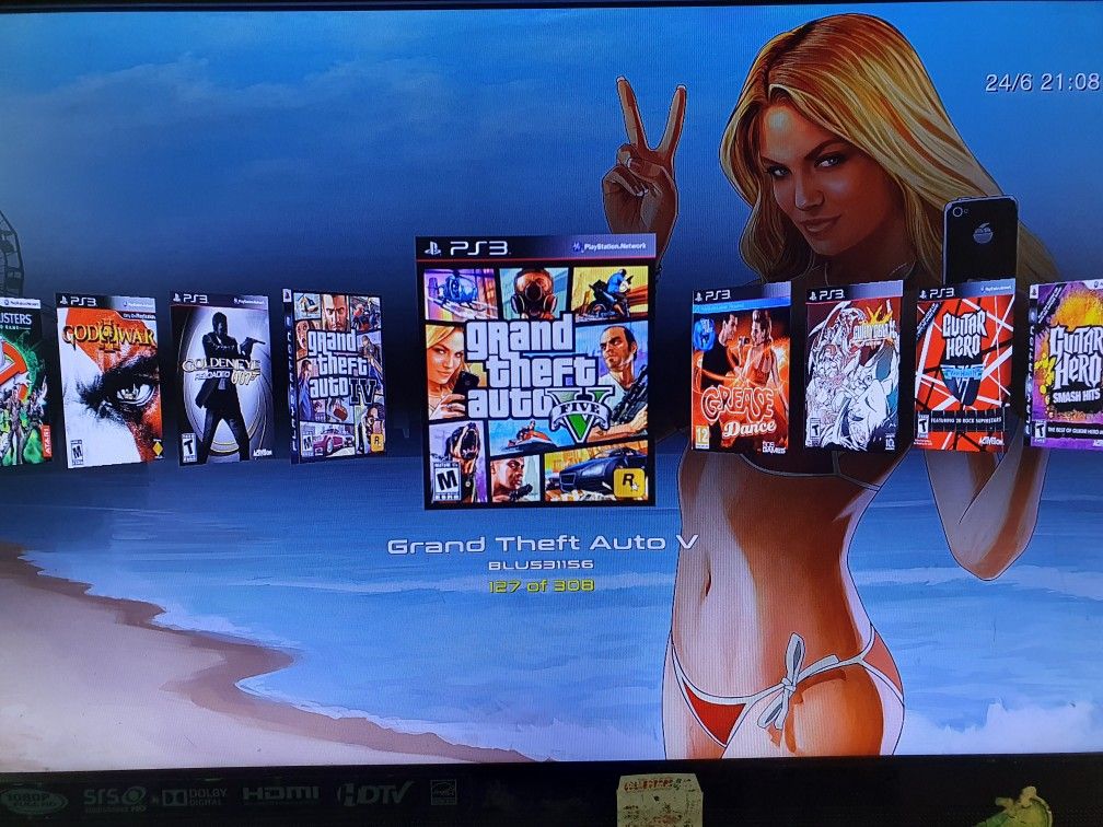 Modded PS3 Playstation 3 Slim 500GB Console + 2TB HDD External Hard Drive 🕹🎮