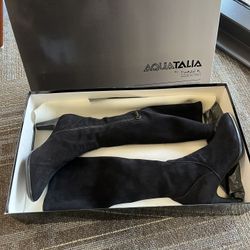 Black Suede Boots - Made In Italy