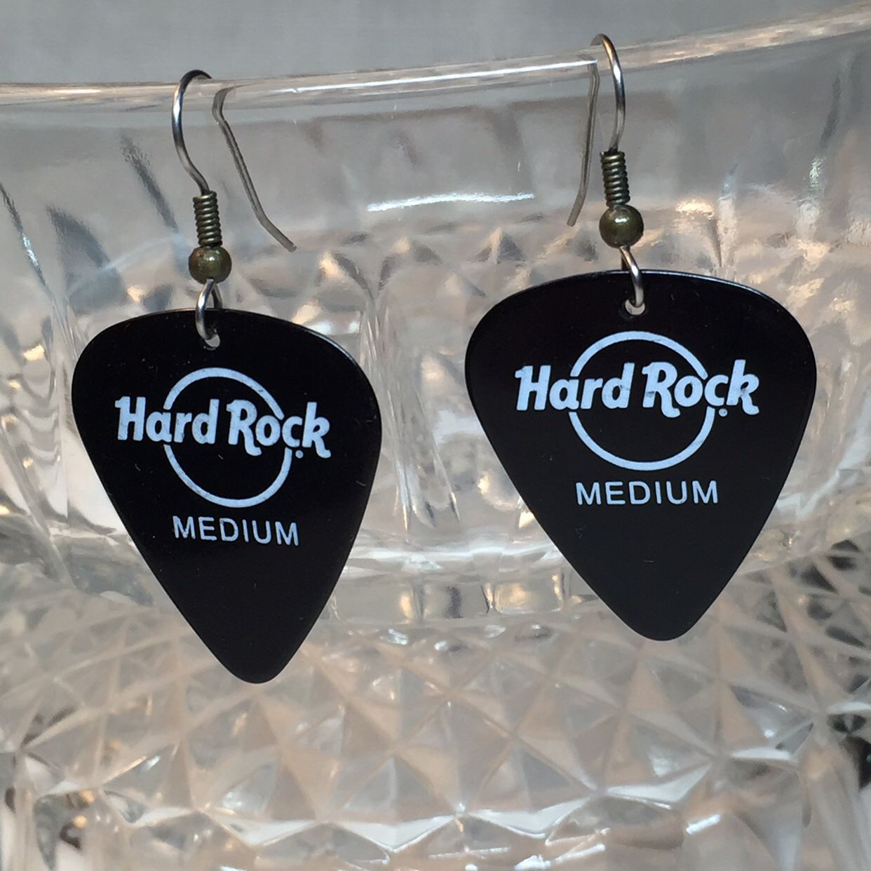 Hard Rock Cafe Guitar Pick Earrings