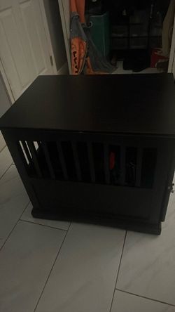 Large Wooden Dog Crate – Stylish Furniture Style Kennel
