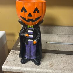 Halloween Decoration Pumpkin Candy Dish Perfect condition