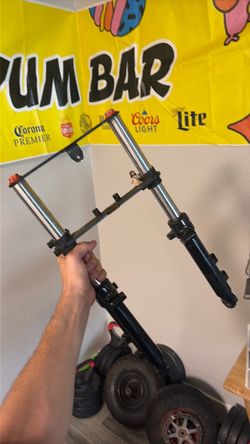 Minibike front suspension