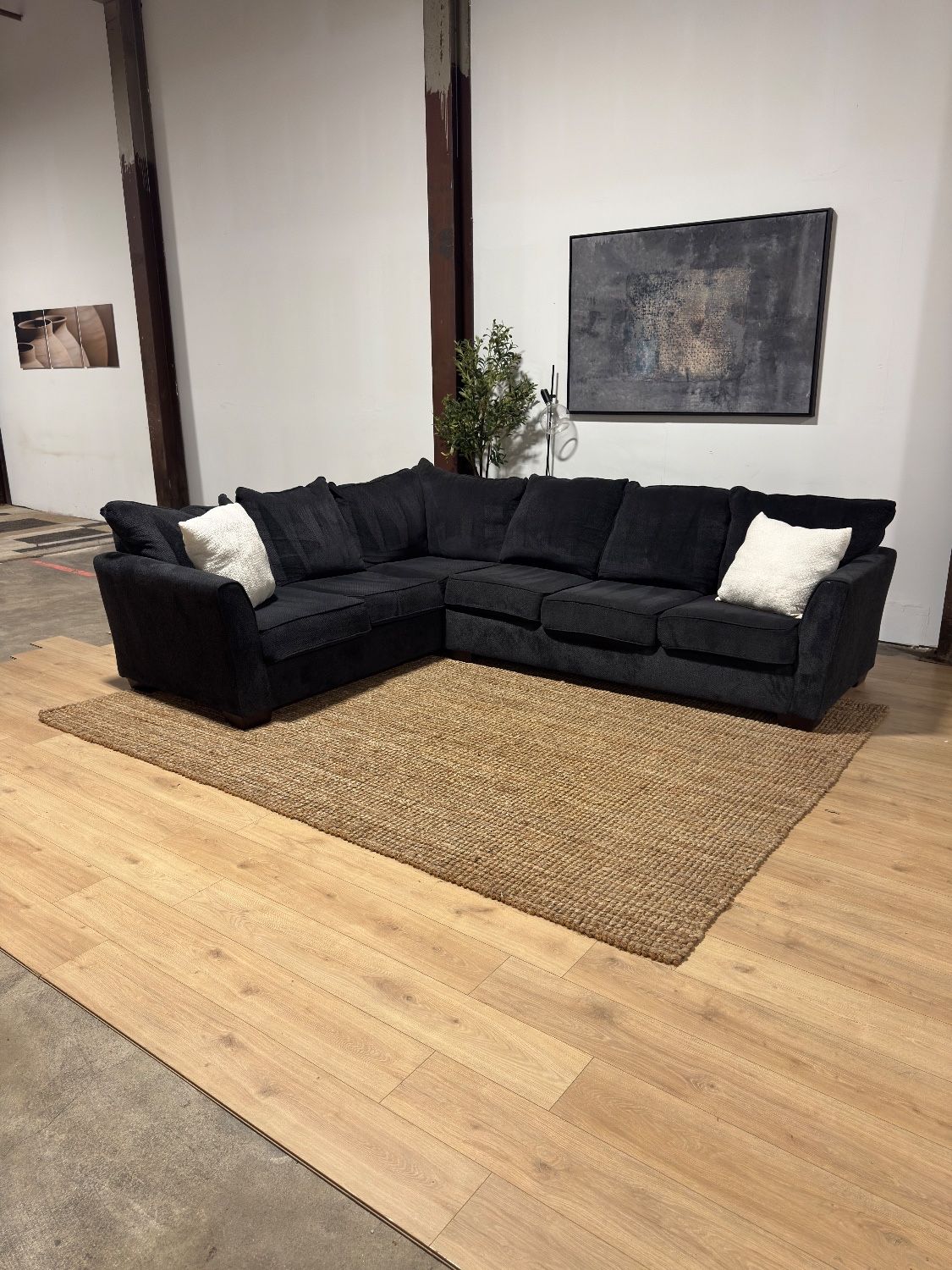 Charcoal Sectional Sofa 🚛 Delivery Available