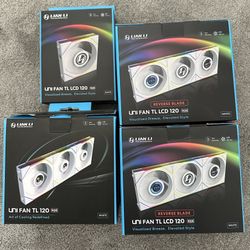 Lian Li White Uni TL Fans 120mm Standard and Reverse / LCD 