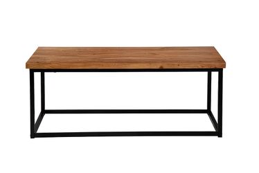 Ames Natural/Black Rectangle Cocktail Table