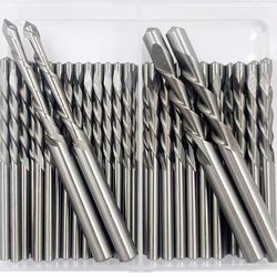 54 Pieces Drywall Cutting Tools Guide Point Cutting Bits（1/8“-5/32”-3/16”-1/4“）,HSS65(M2) Materials Drill Bits, Cutting Drywall, Used for with Spiral 