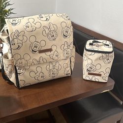 Disney Mickey Minnie Petunia Pickle Bottom Diaper Bag And Cooler Bag