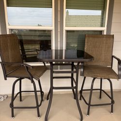 Bar Height Patio Table Set