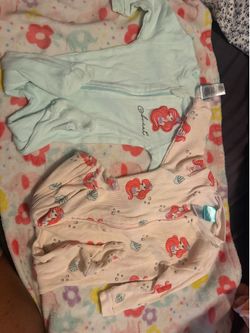 2 little mermaid onesies