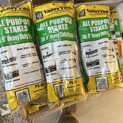 Hi everyone we this 9 in. Polyethylene Stakes only $7 por bag hard plastic you use any where for landscape or for camping. Only $8 retail $11 if you 