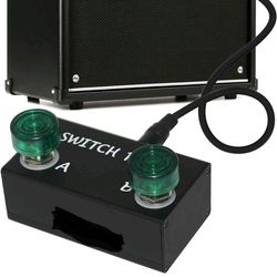 Dual Latching Switch Pedal K11-01 Includes TRS cable (1/4"/6.35mm) Manual & Tape Open Box Complete. The product shown is a Dual Latching Switch Pedal,