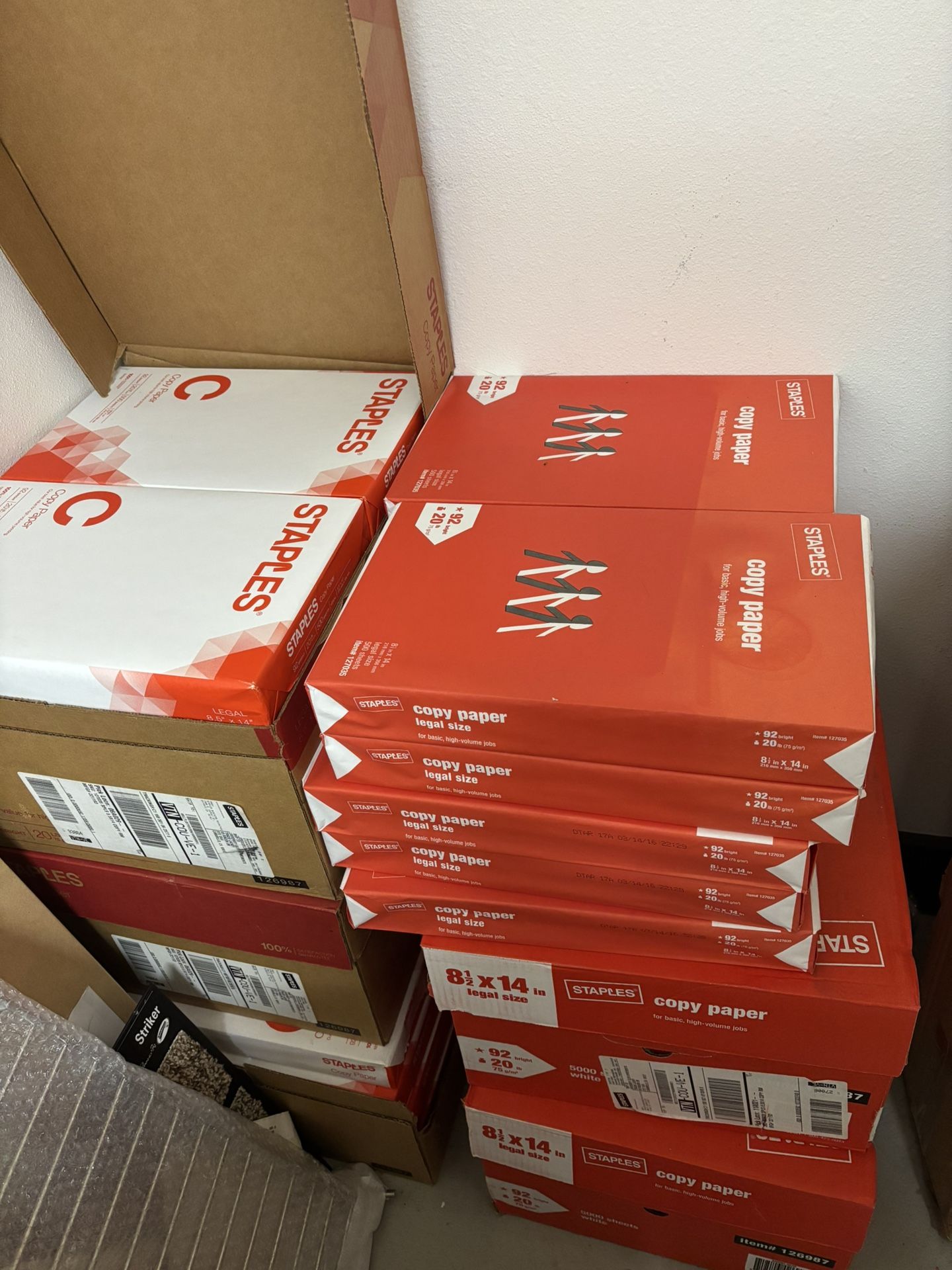 81/2 X 14 Copy Paper Boxes
