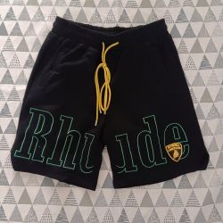Rhude Logo Shorts Black Brand New
