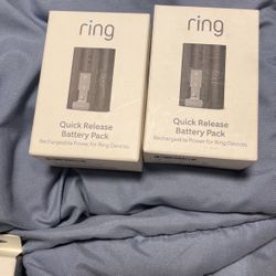 Ring quick release, battery back