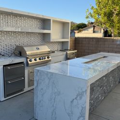 Elevate Your Outdoor Space with a Luxurious Custom BBQ Island