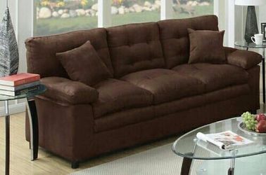 Chocolate Microfiber Sofa