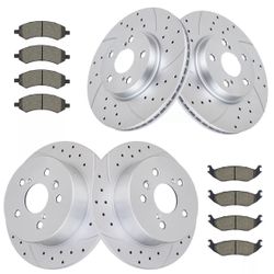  Brake Rotors and Pads for Toyota Camry 