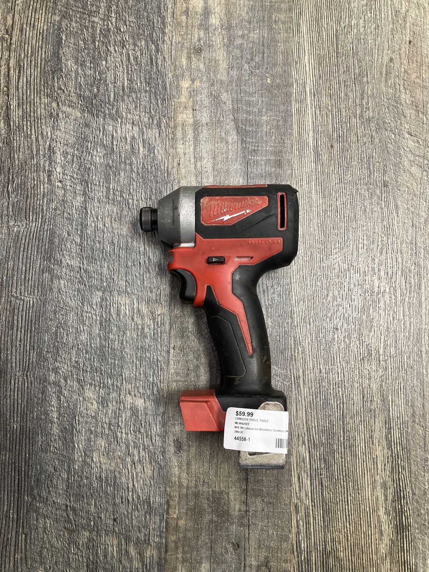 MILWAUKEE 2850-20 M18 Lithium-Ion Brushless Cordless 1/4" Impact Driver (Tool Only)