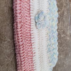 Cute Little Knit and Lined Handbag/Zippered Wallet