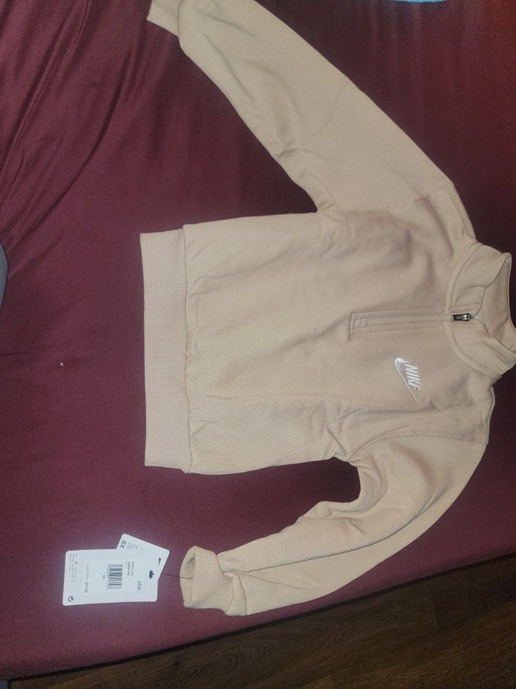 Nike Light Tan Half-zip Pullover