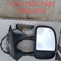 Passenger Side Mirror  F250, F350, 2006-2016.