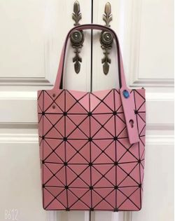 Brand New Baobao Issey Miyake matte Pink Lucent Geometric Tote Bag