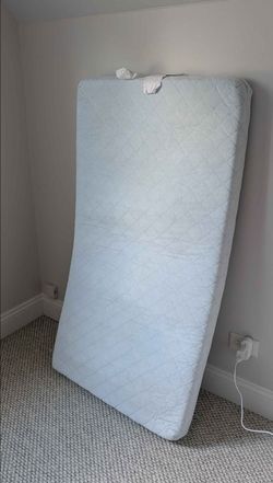 IKEA VYSSA Innerspring Crib & Toddler Mattress – Light Blue Quilted (As-Is Condition)