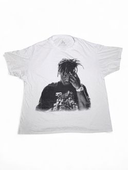Y2K Juice WRLD 999 Hip Hop Rap T-Shirt XL White Graphic Goth Emo Grunge Streetwear ☠️