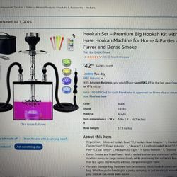 amazon set double hose home and parties W LED LIGHTS