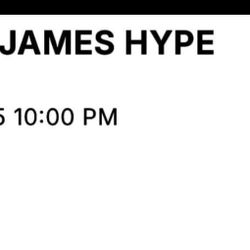 James Hype Ticket 