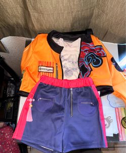 Girls rummi kpop demon hunter costume  size 7