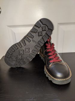Coach Unisex Cordovan Black Leather Boxing Lace Up Round Toe Boot Brand New Coach Men main image 2