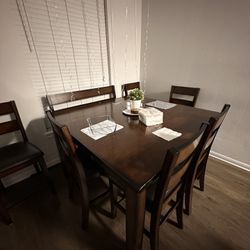 Dinner Table 6 Chairs And Bench 