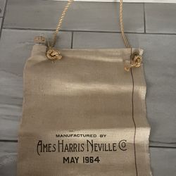 Vintage May 1964 Ames Harris Neville Co Canvas Water Bag