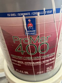 11/2 Gallons Sherwin Williams Pro Mar 400 Eggshell Color Light Grey