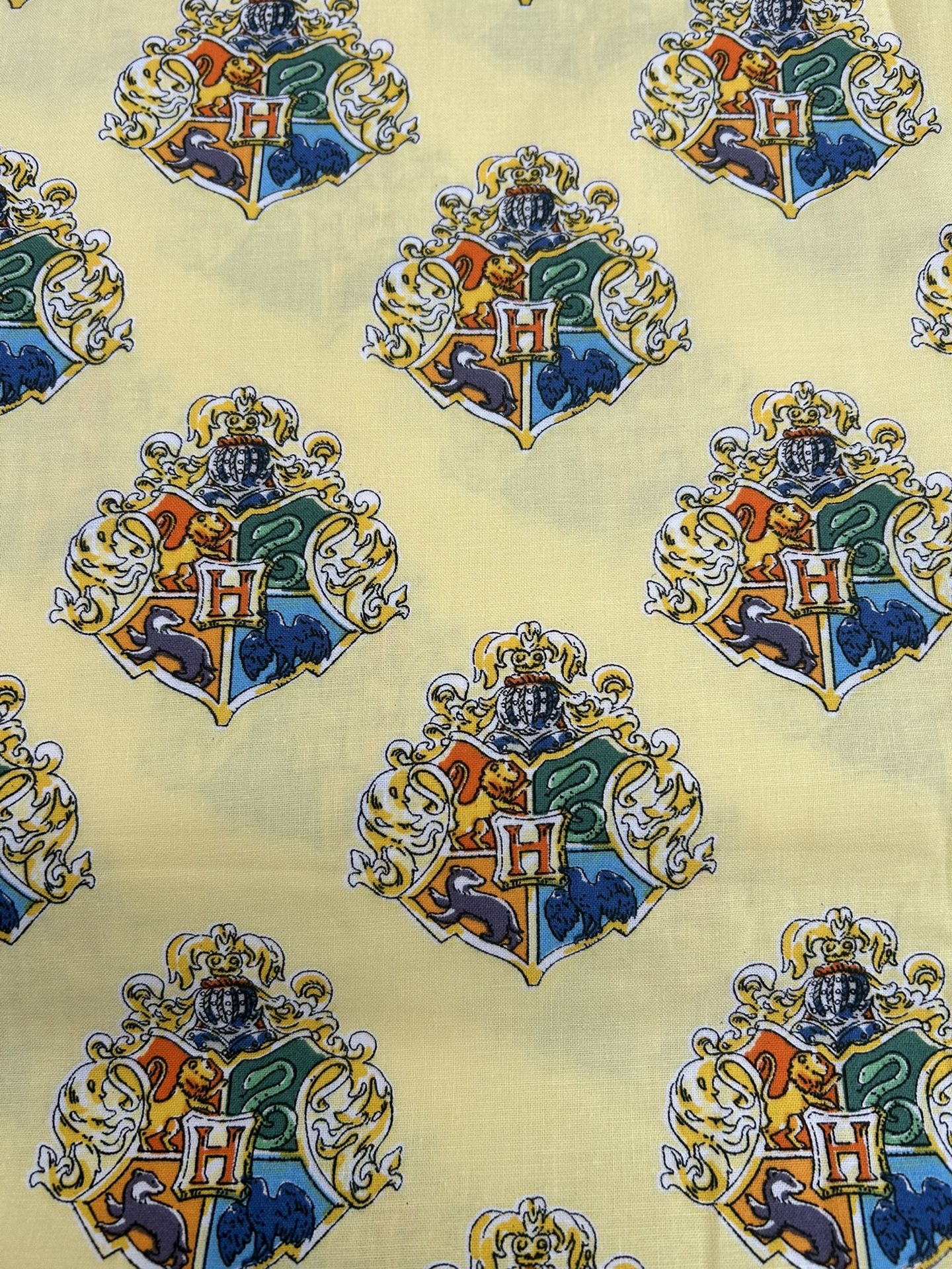 Harry Potter Watercrest Yellow Fabric By The Yard